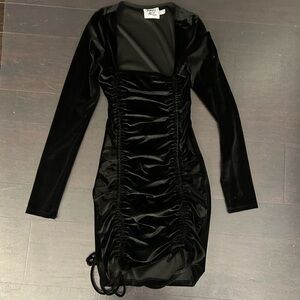 Princess Polly black long sleeve mini dress size 0